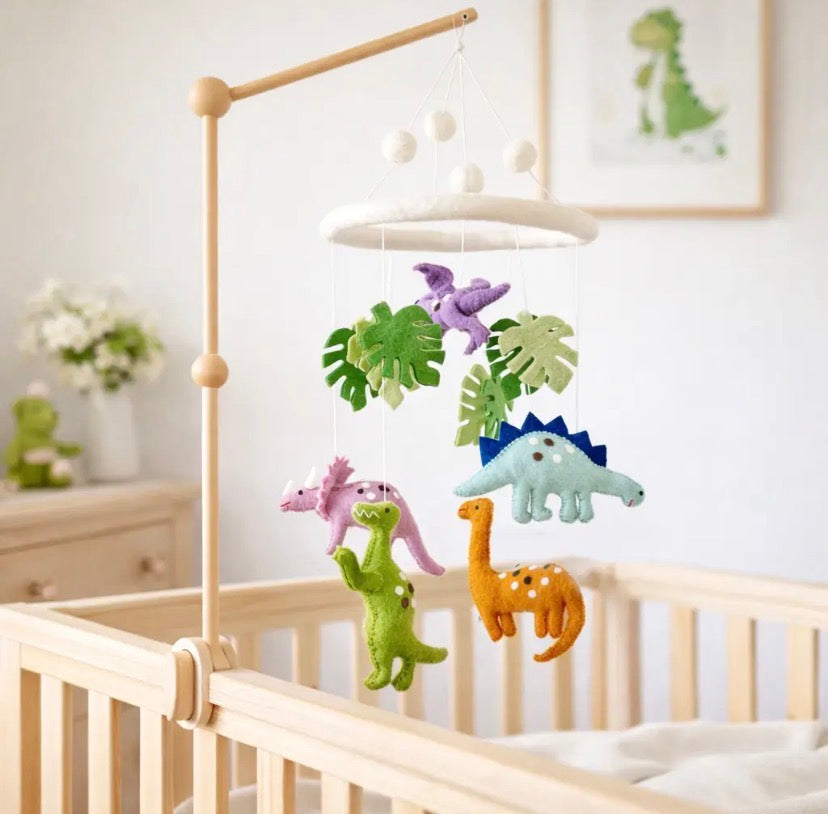Dino Baby Mobile - Felted
