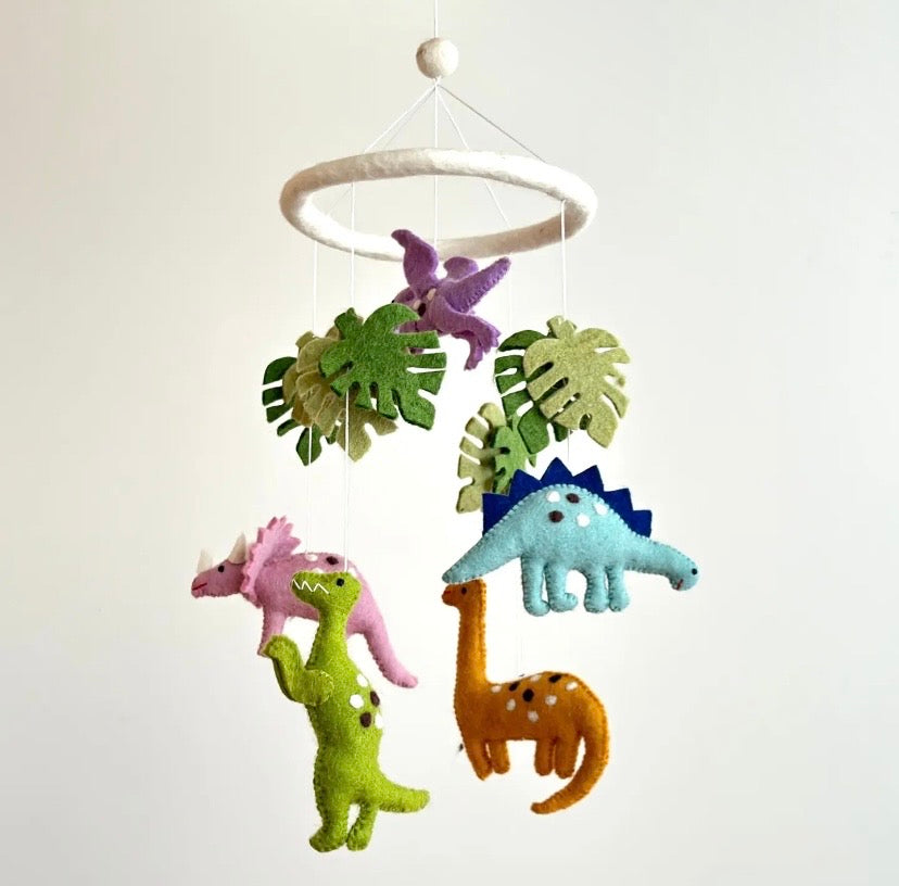 Dino Baby Mobile - Felted