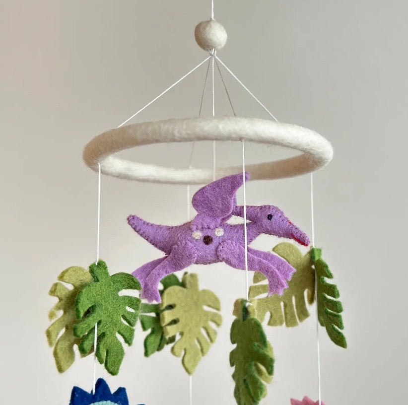 Dino Baby Mobile - Felted